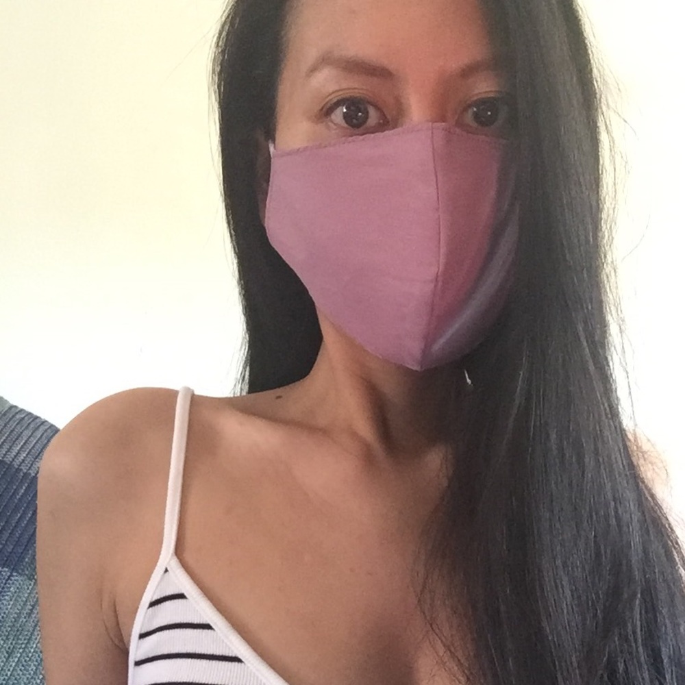 Rose Pink Adjustable Cloth Face Mask